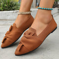plus size spring autum pointed toe flatsflats new arrivalplus size fly woven slip-on casualflats women's shoes