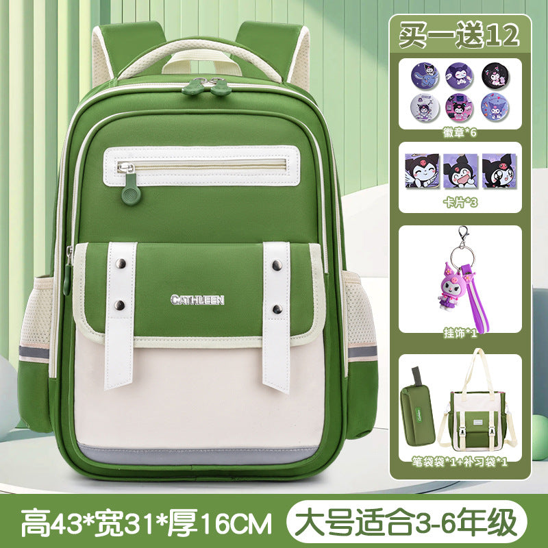 New cloud schoolbag 1-3-6 grade primary school students schoolbag boys and girls reduce the burden of children large capacity backpack