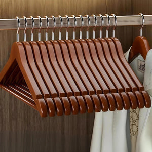Wooden clothes hanger for home hanging clothes solid wood clothes hanger traceless non-slip wood wooden clothing store clothes rack wardrobe support
