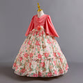 new girls' floral princess dress birthday party chiffon evening gown children's dress