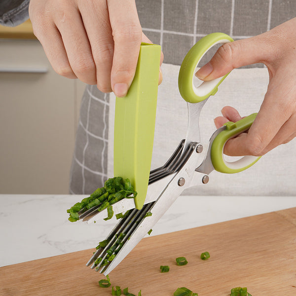 Stainless steel scallion scissors household kitchen scissors coriander seaweed pepper scissors multi-functional kitchen scissors manufacturers wholesale