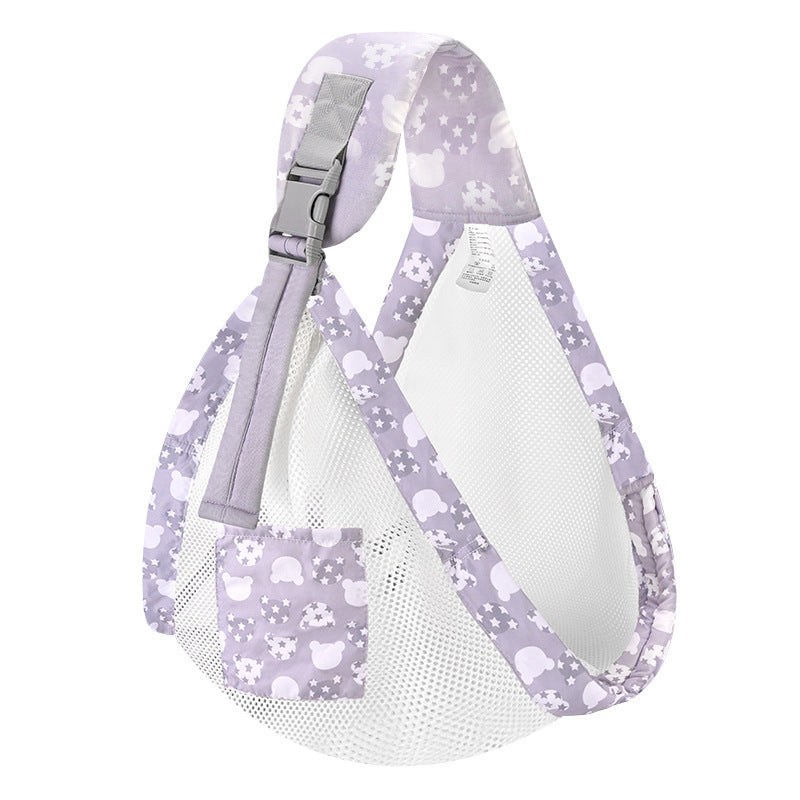 Summer baby carrier nursing cover, baby waist belt, newborn multifunctional sling, breathable mesh lightweight baby carrier