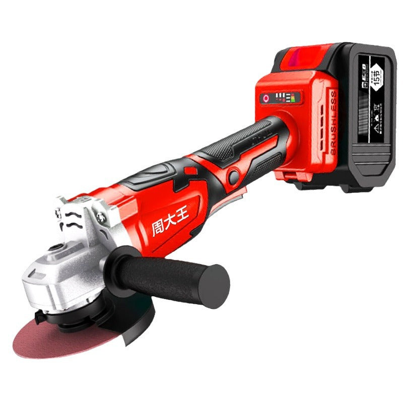 Brushless lithium battery angle grinder, rechargeable grinder, hand grinder, rechargeable cutting machine, high power electric grinder