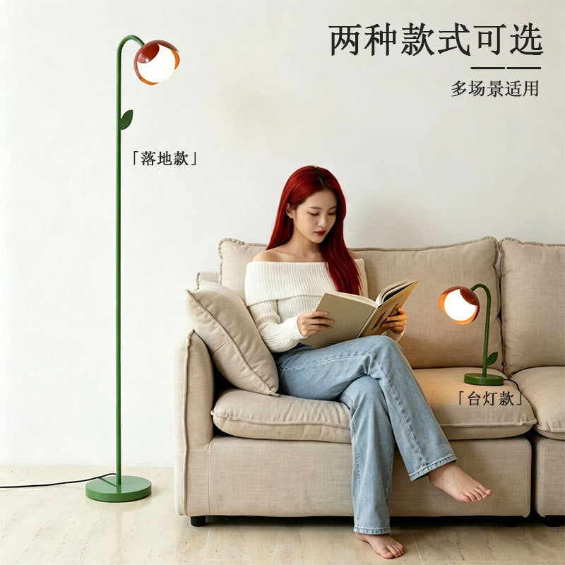 Dopamine floor lamp - perfect for living room sofas, memphis-inspired red flower table lamp, ideal for kids' princess bedrooms as a night light