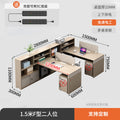 Saint li minimalist modern office desk and chair set - office financial partition cubicle - six-seat employee workstation