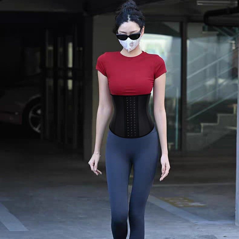 Korean popular latex shaping waist trainer - slimming, supportive, and tummy control belt for fitness and exercise