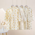 Class a pure cottonkids pajamassummer thin bath towel bathrobe baby cartoon home clothes nightgown air conditioning clothes yh