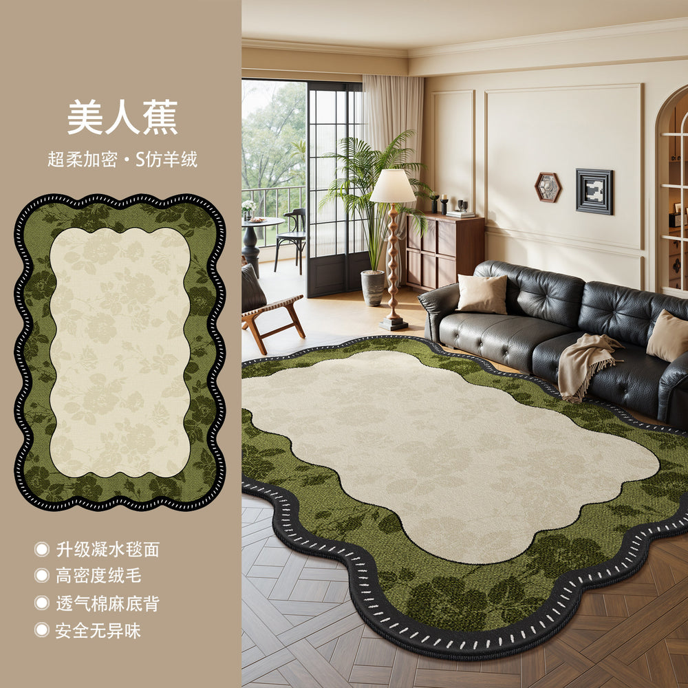 Carpet living room french medieval style special-shaped asymmetrical easy-care retro coffee table sound insulation floor mat large area full coverage