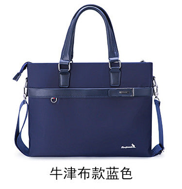 New Portable Business File Bag Fashion Men's Computer Handbag Casual Oxford Cloth Men's Large Capacity Briefcase