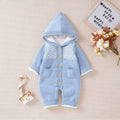 Baby knitting one-piece jumpsuit spring & fallnewborn clothing for men and women baby wool cute thickenedheattech