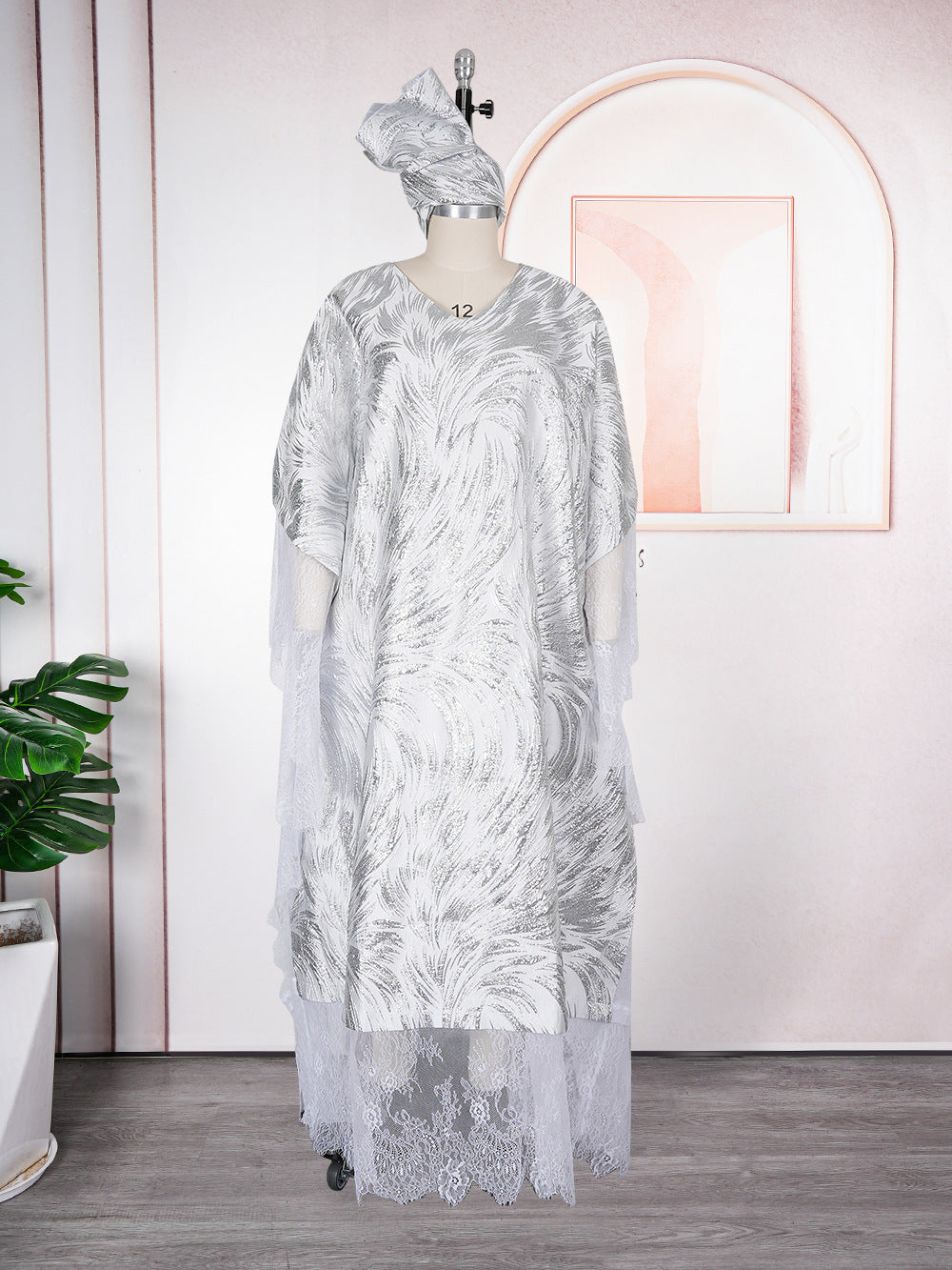 supply of african women's clothing plus size full craftsmanship plus fragrant robe   loose dress headscarf