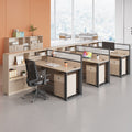 Saint li office desk - minimalist modern 2/4/6/8 seater partitioned workstation office desk and chair set