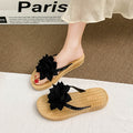 Thick sole4cm flower sandals women's outwearsummernew arrivaleasiest for matchthick sole flip flops non-slip beach slippers for women
