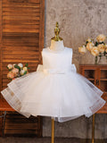 New children's dress - sky blue sleeveless tulle princess dress - export quality summer girl's elegant birthday dress