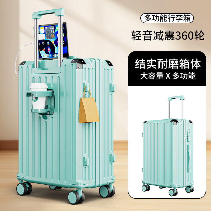 New suitcase 24-inch student trolley suitcase universal silent wheel suitcase large capacity boarding password case