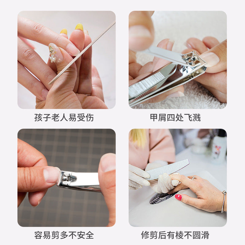Three-in-one electric nail polisher, baby security nail trimmer, double-head nail trimmer, three-speed display, multi-function