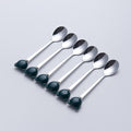 Bear spoon dark green (6 pieces)
