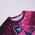 Export factory flame retardant girl girl home wear digital print butterfly fly 2 short sleeve shorts suitsweetcute