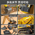 Bejies large children's alloy excavator toy - construction mixer crane car model set for boys