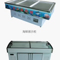 Seafood display cabinet, fruit and vegetable beverage commercial fresh-keeping cabinet, skewer barbecue ordering cabinet, stainless steel ice table