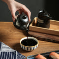 Vintage chic, high-style kitchenware: japanese ceramic soy sauce dispenser, vinegar dispenser, oil dispenser for home, restaurant, and hotel use