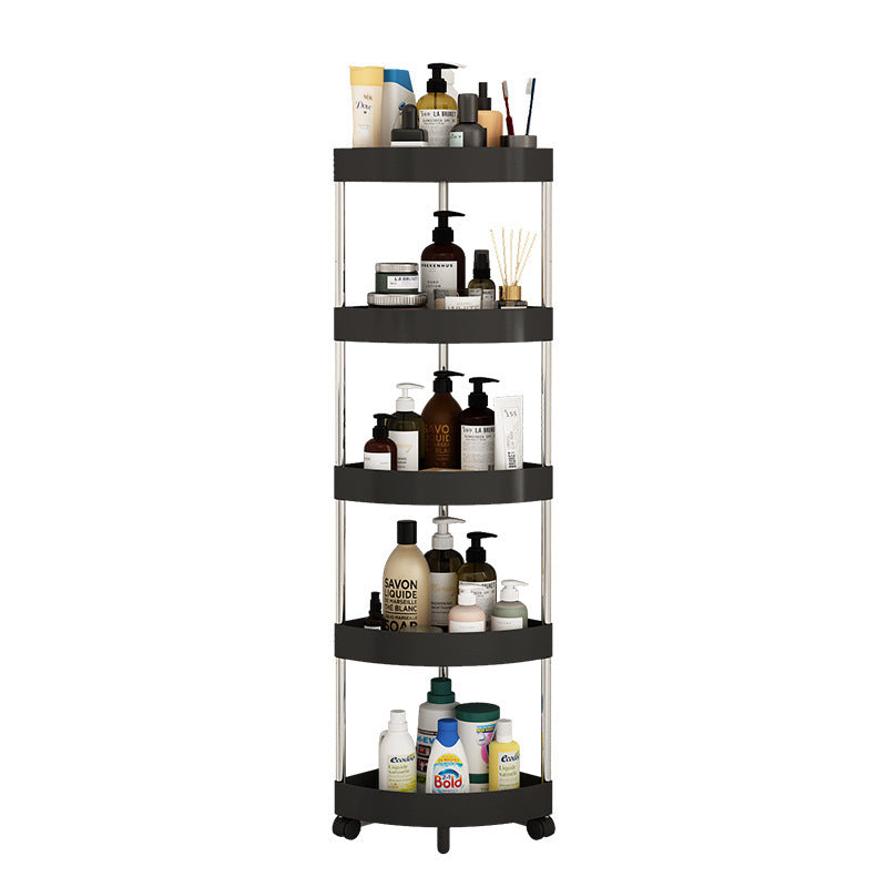 Triangular storage rack floor-standing kitchen corner bath bathroom shower corner multi-layer toilet storage rack