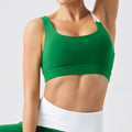 Fabric yoga suit with chest pad sports vest slimming look outdoor running fitness wear high intensity sports intimates