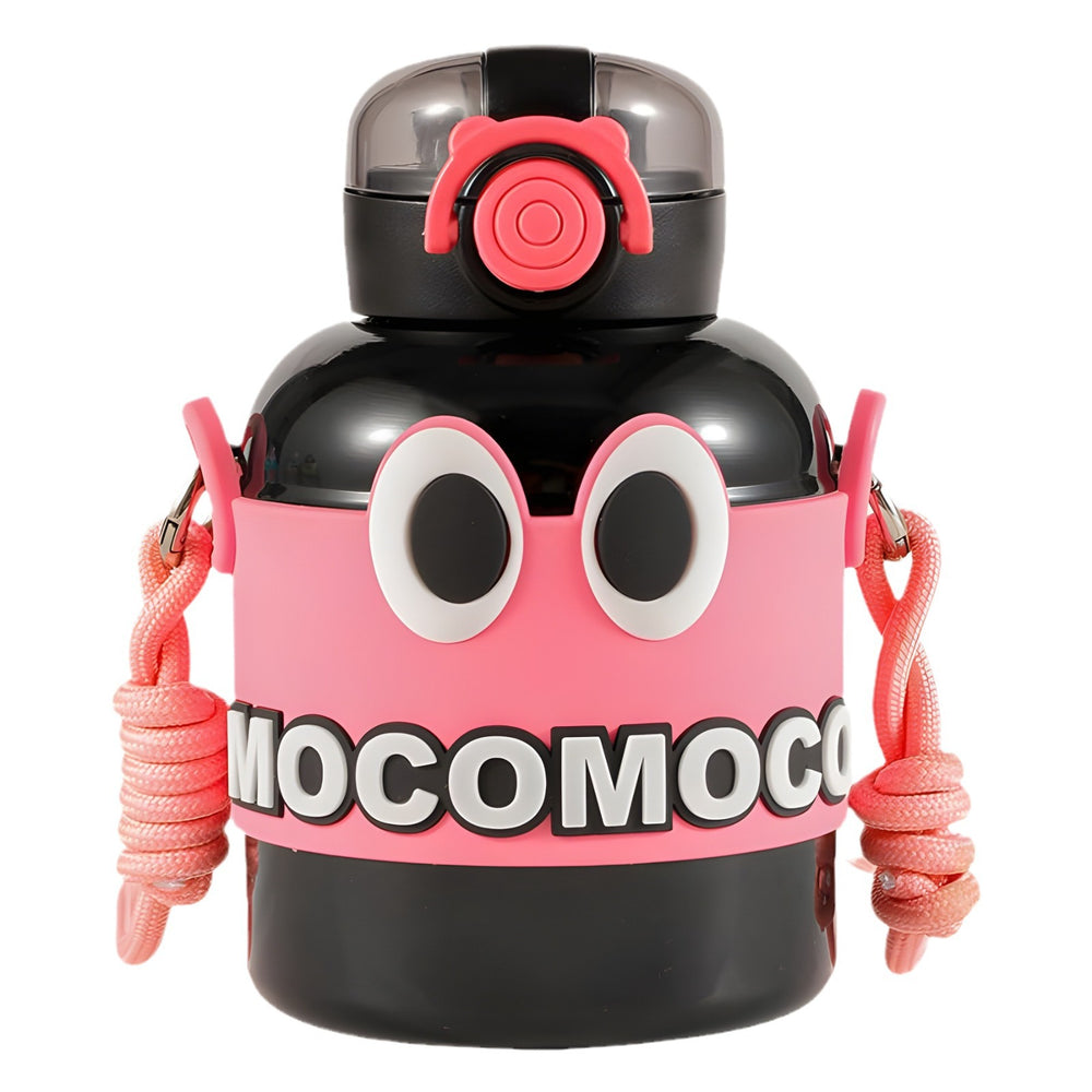 Influencer-approved dopamine-boosting insulated tumbler: cute & creative straw water bottle for kids - large capacity, portable, and perfect for students