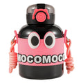 Influencer-approved dopamine-boosting insulated tumbler: cute & creative straw water bottle for kids - large capacity, portable, and perfect for students