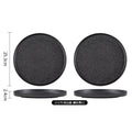 10inch steak plate-rock black-2 pack