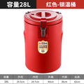 304 stainless steel insulated bucket, special soy milk bucket for stalls, outdoor camping style cold ice bucket, commercial large soup bucket
