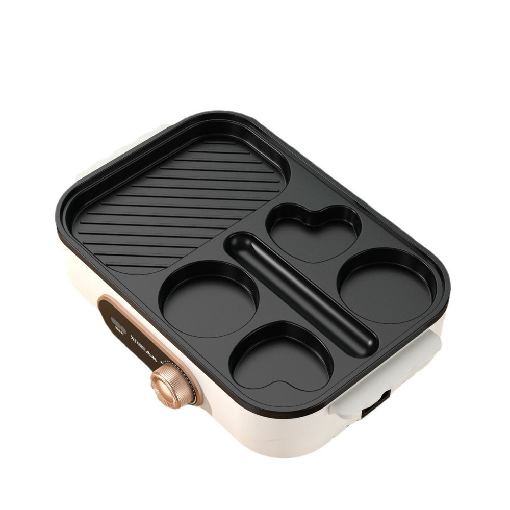 Xianke frying and baking machine, multi-functional multi-hole breakfast machine, fried eggs, barbecue and sausage all-in-one multi-purpose non-stick pan