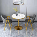 Scandinavian style small round table negotiation table and chair combination balcony for home sales office milk tea shop reception and reception casualcasual