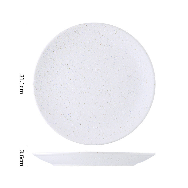 Byron minimalist high-end ceramic bowls, plates, and dishes - creative tableware for hotels, restaurants, and home use - western cuisine steak plates and dessert plates