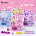 Authentic sanrio children's nail stickers & press-on nail set - cartoon creative diy nail art toy kit for kids
