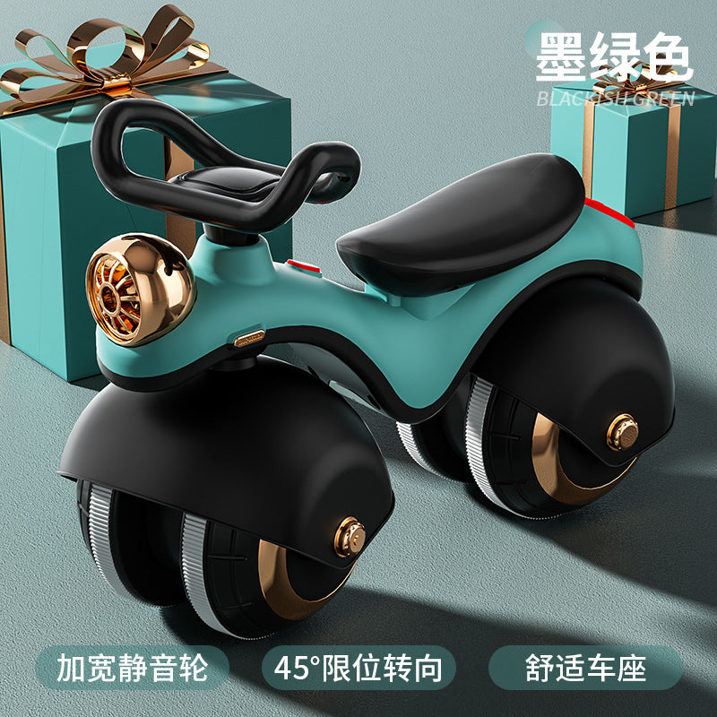 New children's balance car 1-5 years old children's baby sliding yo-yo car anti-rollover big wheel toy New Year's gift