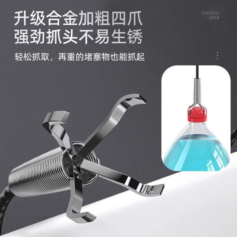 Sewer-opening artifact dredging kitchen pipe toilet blockage universal poke canal toilet dredger special tool