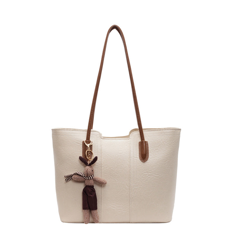 High-end retro large-capacity tote bag 2025 new casualfashionwork clothing bag shoulder bag classic popular bag