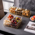 Nordic light luxury plastic beauty salon fruit snack plate snack tea snack sugar ktv dried fruit plate high appearance storage