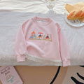 Pre-order: girls' autumn new cartoon sweet style sweatshirt, sizes 110-160, fashionable printed long-sleeve t-shirt for mid-to-large children