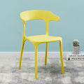 Plastic horn chair dining table backrest stool backrest chair for homescandinavian dining chair adult thickenedthickened durable