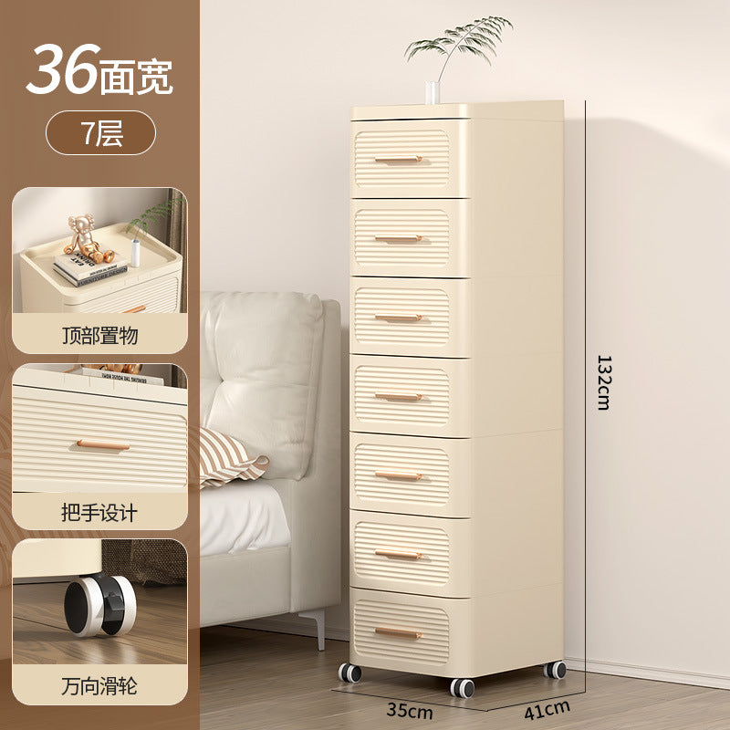 Drawer storage cabinet chest of drawers installation-free for home living room storage cabinet toy snack storage bedroom bedside table