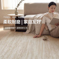 Carpet living room new style no-wash and wipeable sofa soundproof floor mat light luxury cream style high-end thickened bedroom floor