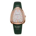 Shangmei cross-border new arrival small thin strap snake-shaped women's fashion watch student with diamond casualtrendy quartz watch