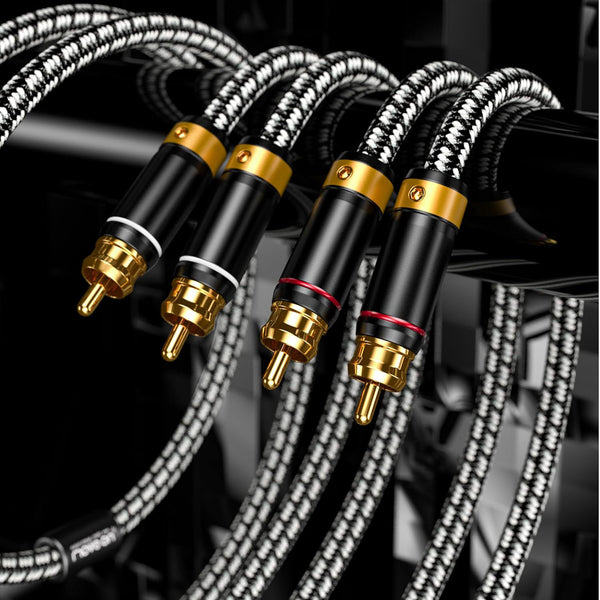 RCA lotus head coaxial audio output line audio power amplifier mixer adapter cable rca single head double head three heads