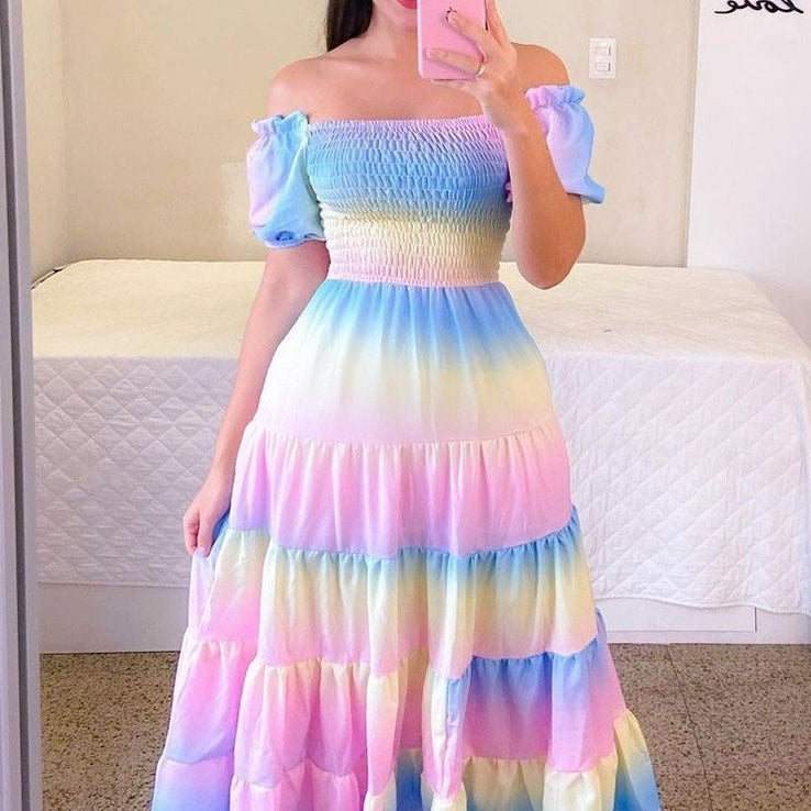 spring/summer new arrivals:  cross-border fashion - european & american style dresses, artistic french-inspired fresh prints, trendy women's apparel