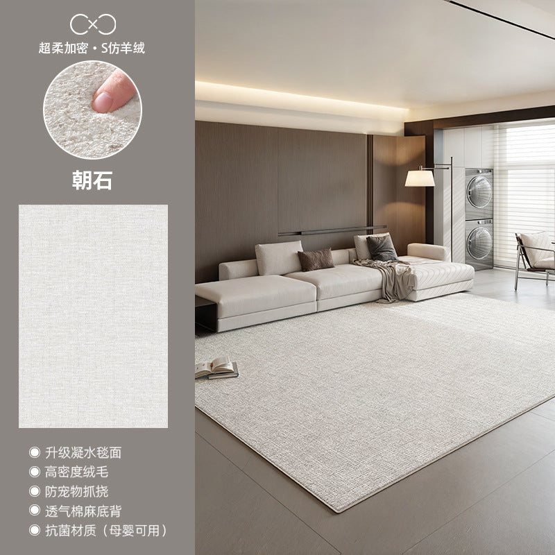 Distributed carpet living room new arrival no-wash and wipeable accessible luxuryclassy waterproof and stain-resistant floor mat modern casual bedside blanket