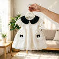 Girls' summer sweet short-sleeve peter pan collar dress -  summer collection - princess style - super cute tulip dress for little girls