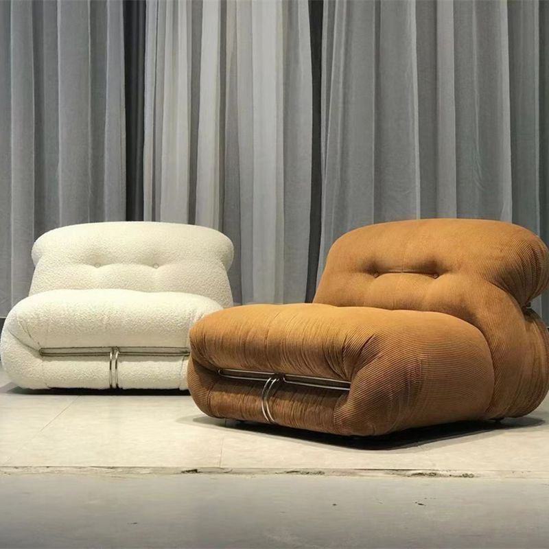 Li scandinavian designer hippo sofa retroaccessible luxury casual lazy cashmere casual single sofa chair solid wood