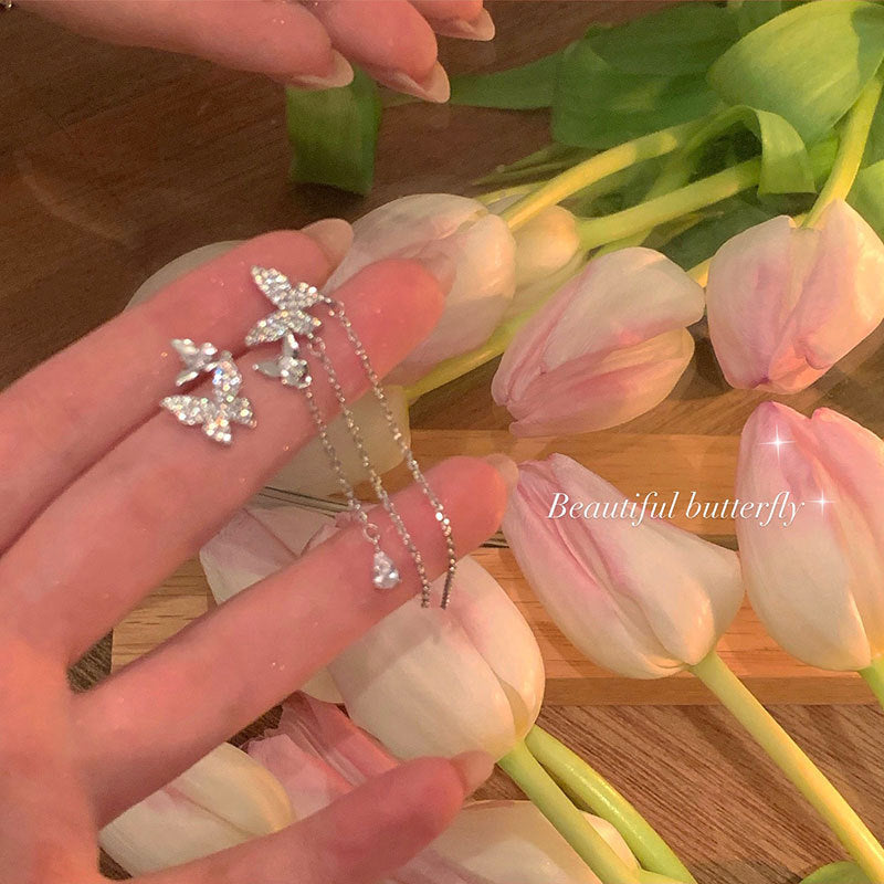 2025 hot-selling luxury-inspired pearl and floral earrings: korean-style tassel, high-end, fashionable, and elegant studs and dangles